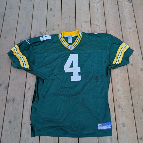 Reebok Jersey Men's 54 Green Bay Packers American Football Team Brett Favre #4 - Picture 1 of 9